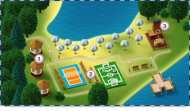 Дизайн карты территории для навигации посетителей