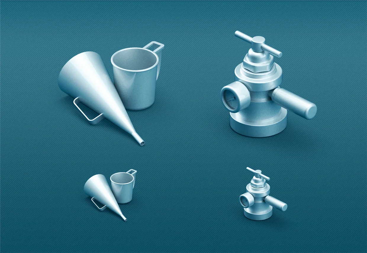 3D модели оборудования разработанные для сайта