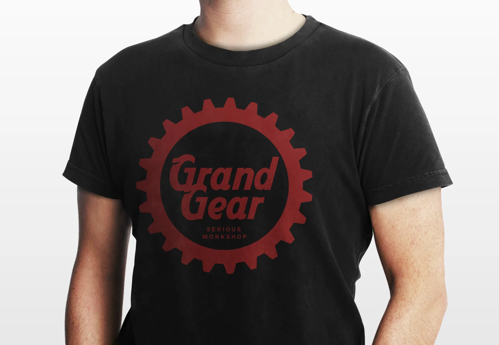 Логотип технической станции на футболке