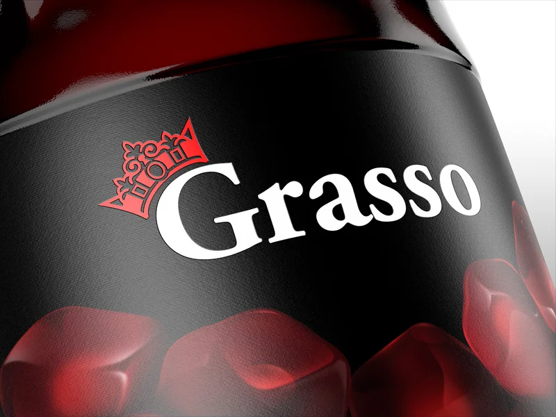 Демонстрация этикетки для гранатового сока