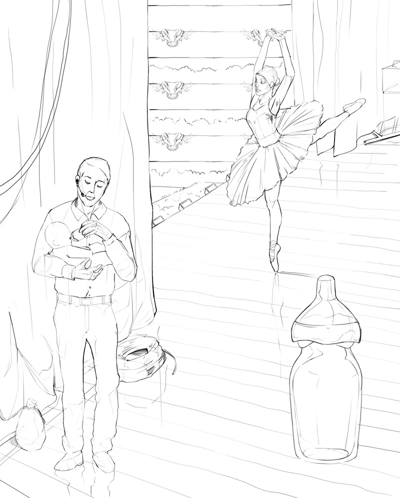 Дизайн эскиза для рекламной продукции