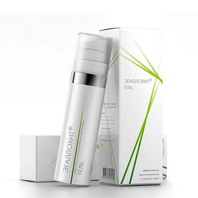 Дизайн внешней упаковки геля «Эгаллохит»