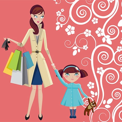 Векторная иллюстрация для магазина «Кокетка»