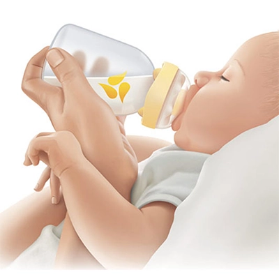 Иллюстрация по грудному вскармливанию для «Medela»